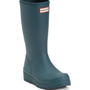 NEW HUNTER Play Tall Rain Boots in dark green for women 825 7t4